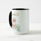 Otterhound Watercolor Personalized Dog Tasse (Vorderseite Links)