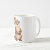 Otterjunges mit gestrickter Mütze Kaffeetasse (VorderseiteRechts)