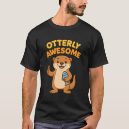 Otterly Awesome T-Shirt | Cute Animal Pun