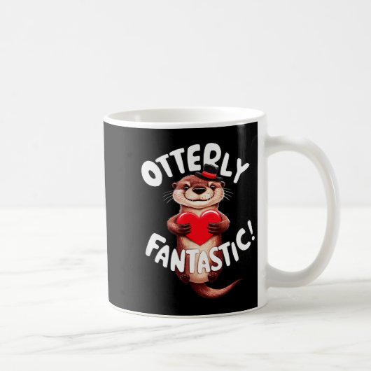 Otterly Fantastic Funny Sitive Quote Sea Lover Pun Kaffeetasse (Rechts)