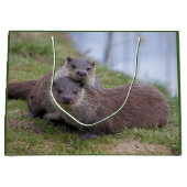 Otterly in der Liebe-Geschenk-Tasche Große Geschenktüte (Vorderseite)