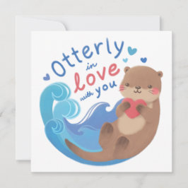 Otterly in Love with You Dankeskarte