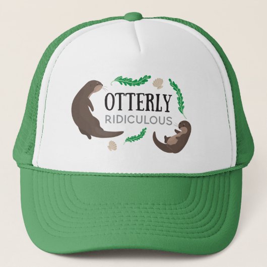 Otterly Ridiculous funny joke otter pun Truckerkappe (Vorderseite)