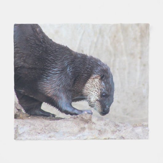 Otterly Sleek Fleecedecke (Vorderseite (Horizontal))