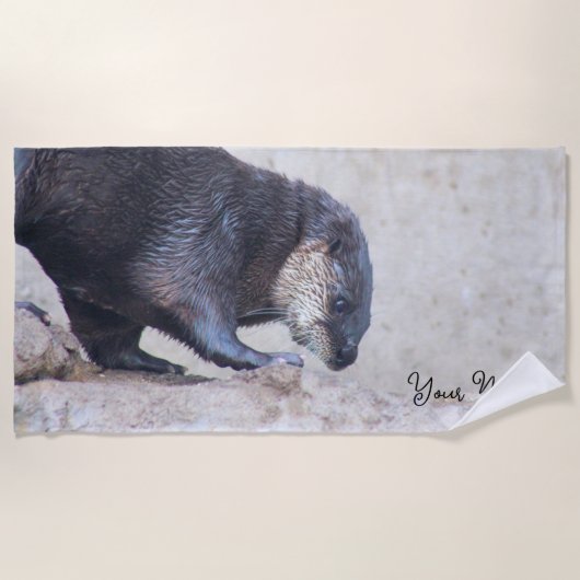 Otterly Sleek Strandtuch (Vorderseite)