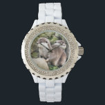 OTTERS ARMBANDUHR<br><div class="desc">Ein Aquarelldesign aus zwei sehr niedlichen kleinen Ottern.</div>