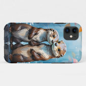 Otters Case-Mate iPhone Hülle (Rückseite (Horizontal))