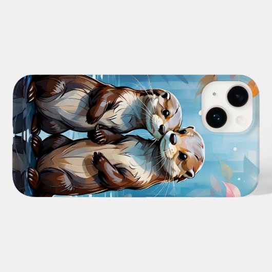 Otters Case-Mate iPhone Hülle (Rückseite (Horizontal))