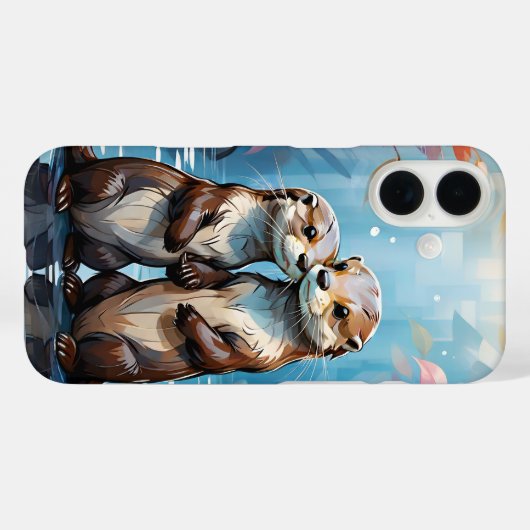 Otters Case-Mate iPhone Hülle (Rückseite (Horizontal))