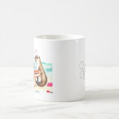 Otters Couple in Love Kaffeetasse (Mittel)