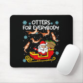 Otters For Everybody Santa Funny Christmas Otter Mousepad (Mit Mouse)