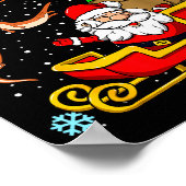 Otters For Everybody Santa Funny Christmas Otter Poster (Ecke)