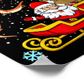 Otters For Everybody Santa Funny Christmas Otter  Poster (Ecke)