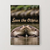 Otters gerettet button (Vorderseite)