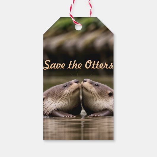 Otters gerettet geschenkanhänger (Rückseite)