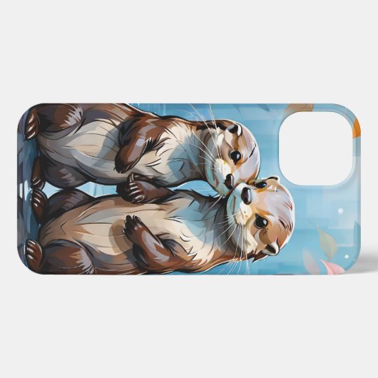 Otters iPhone Hülle (Rückseite (Horizontal))