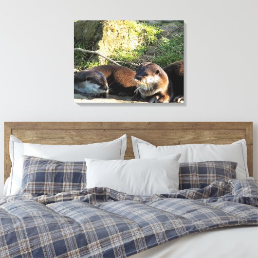 OTTERS LEINWANDDRUCK (Insitu (Schlafzimmer))