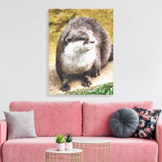 OTTERS LEINWANDDRUCK (Insitu (Wohnzimmer))