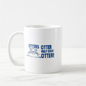 Otters Otter Help Each Otters Funny Saying  Kaffeetasse (Links)