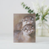 Otters Postkarte (Stehend Vorderseite)