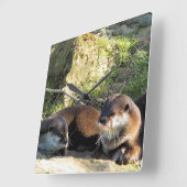 OTTERS QUADRATISCHE WANDUHR (Winkel)