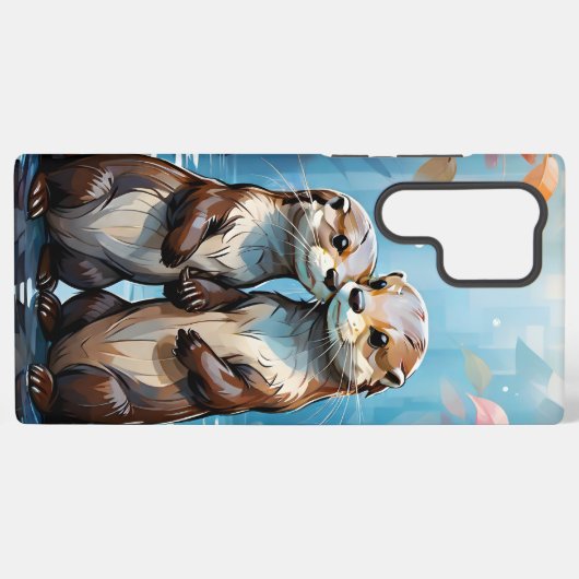 Otters Samsung Galaxy Hülle (Rückseite (Horizontal))