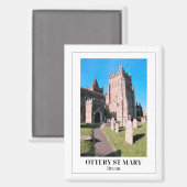 Ottery St Mary, Devon, England Magnet (Vorderseite/Rückseite)