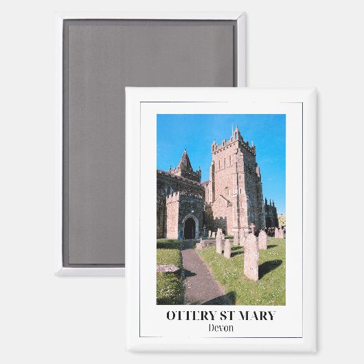 Ottery St Mary, Devon, England Magnet (Vorderseite/Rückseite)