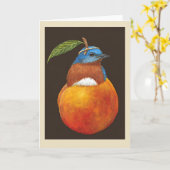 Otto-Blauvogelkarte Karte (Gelbe Blume)