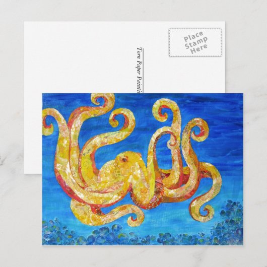 Otto - Collage Art Postkarte (Vorne/Hinten)