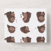 "Otto der braune Maulwurf" Einladungskarte All In One Einladung (Rückseite)