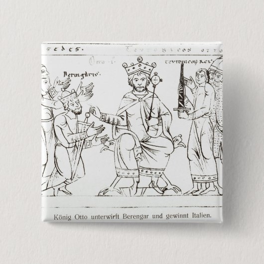Otto I einreichend bei Berenger II Button (Vorderseite)