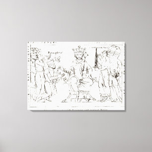 Otto I einreichend bei Berenger II Leinwanddruck