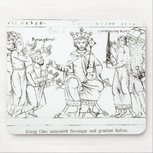 Otto I einreichend bei Berenger II Mousepad