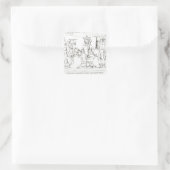 Otto I Einreichung bei Berenger II Quadratischer Aufkleber (Tasche)