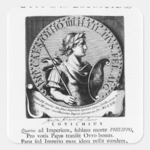 Otto IV von Brunswick Quadratischer Aufkleber