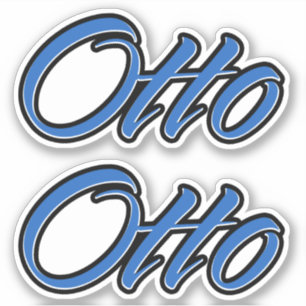 Otto Name blue Aufkleber Sticker Stickerset