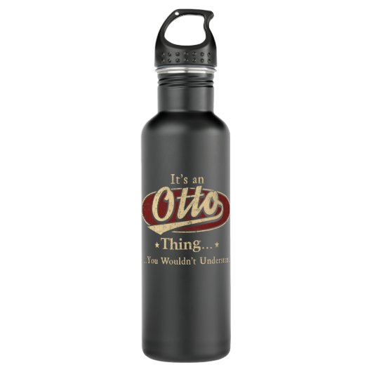 OTTO Name Wasser Flasche Sache Geschenk Edelstahlflasche (Vorderseite)