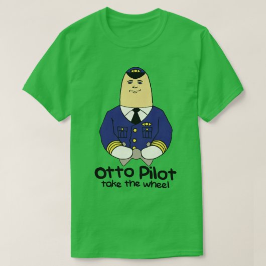 Otto Pilot Rad nehmen T-Shirt (Design vorne)