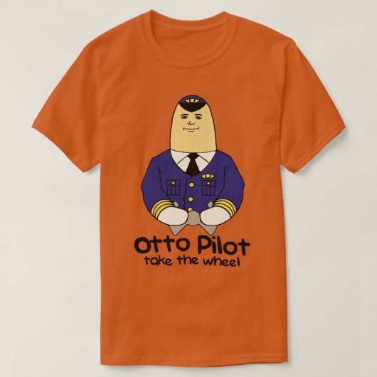 Otto Pilot Rad nehmen T-Shirt (Design vorne)