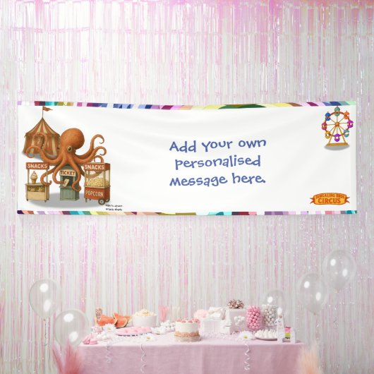 Otto’s circus snack shack banner (Party)