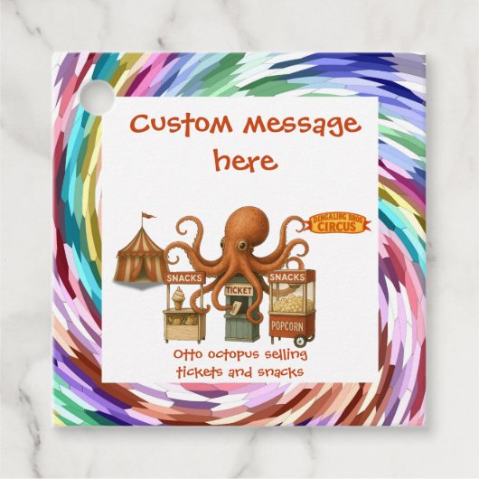 Otto’s circus snack shack geschenkanhänger (Vorderseite)