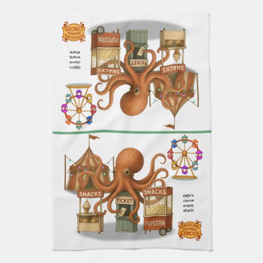 Otto’s circus snack shack geschirrtuch (Vertikal)