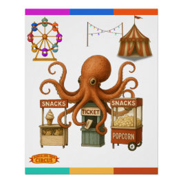 Otto’s circus snack shack poster