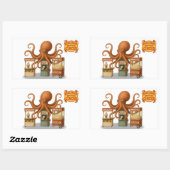 Otto’s circus snack shack rechteckiger aufkleber (Blatt)