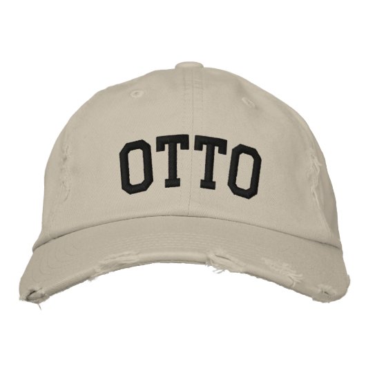 Otto-StickHat Bestickte Baseballkappe (Vorderseite)