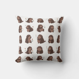 Otto the Brown Mole Pillow Kissen