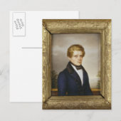 Otto von Bismarck als Student, 1833 Postkarte (Vorne/Hinten)