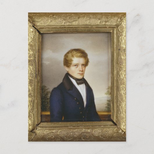 Otto von Bismarck als Student, 1833 Postkarte (Vorderseite)