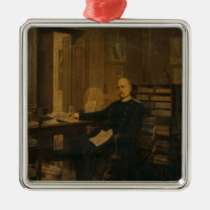 Otto von Bismarck in seiner Studie Silbernes Ornament